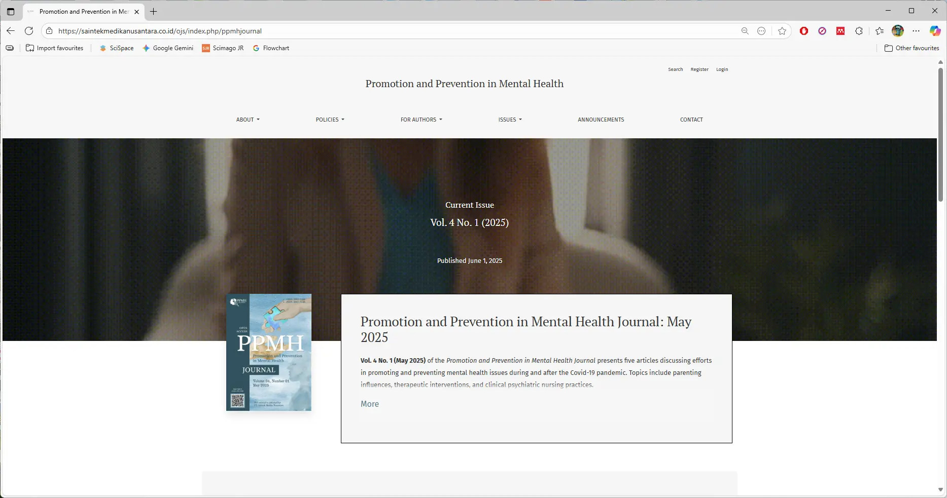 Promotion and Prevention in Mental Health (PPMH)